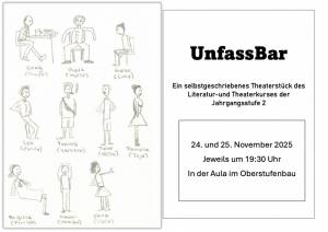 Einladung zur Aufführung des Literatur- und Theaterkurses