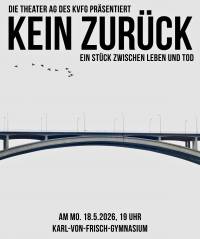 Plakat zur Theateraufführung "Kein Zurück"