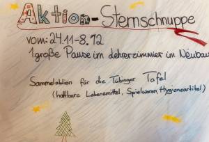 Plakat Sternschnuppenaktion