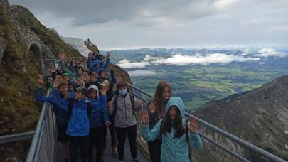 Auf dem Nebelhorn im Zuge des Schullandheims (Kl. 6)